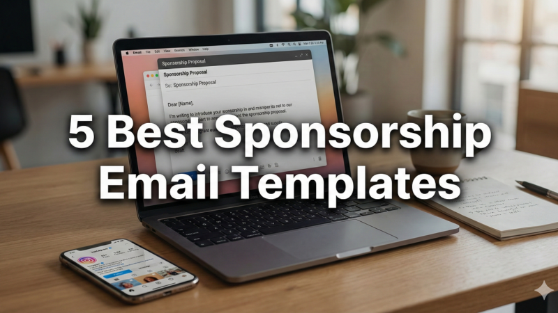 Sponsorship Email Templates for Instagram Influencers